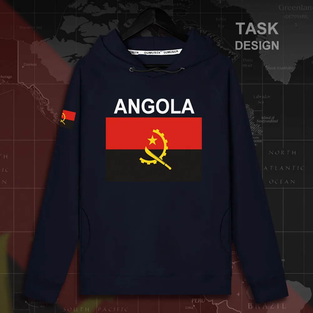 Ангольская Республика Ангола, мужские толстовки, пуловеры, толстовки, свитшот, новая уличная одежда, спортивный костюм в стиле хип-хоп с фла...