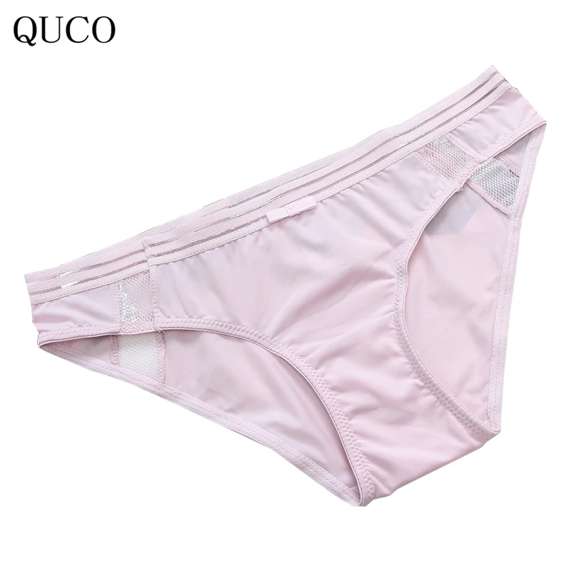 QUCO brand Cotton Panties Sexy Women Underwear Briefs Seamless Padded pink Lingerie Underpants Ladies Bikini underwear women W22 |