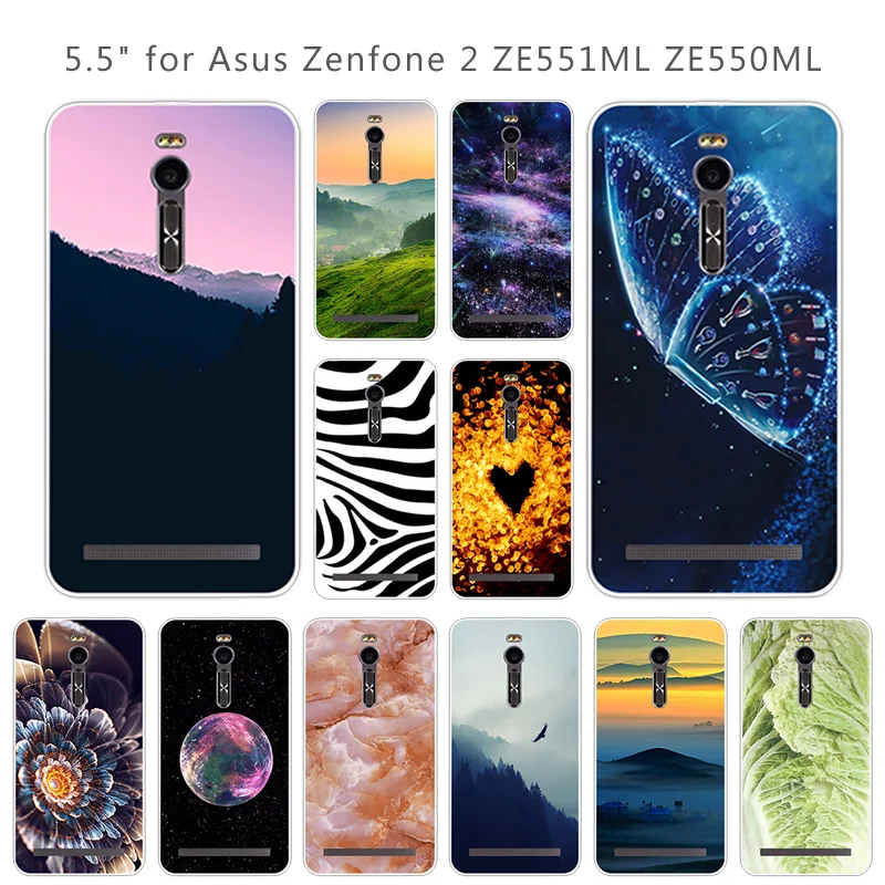 Чехол для Asus Zenfone 2 ZE551ML ZE550ML Мягкий силиконовый чехол телефона Scenic Eagle Для ZE551ML/Zenfone