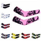 2018 велосипедные нарукавники, мужские нарукавники для велосипеда, нарукавники для велосипеда с УФ-защитой, ранние горные велосипедные нарукавники, солнцезащитные, розовые, красные