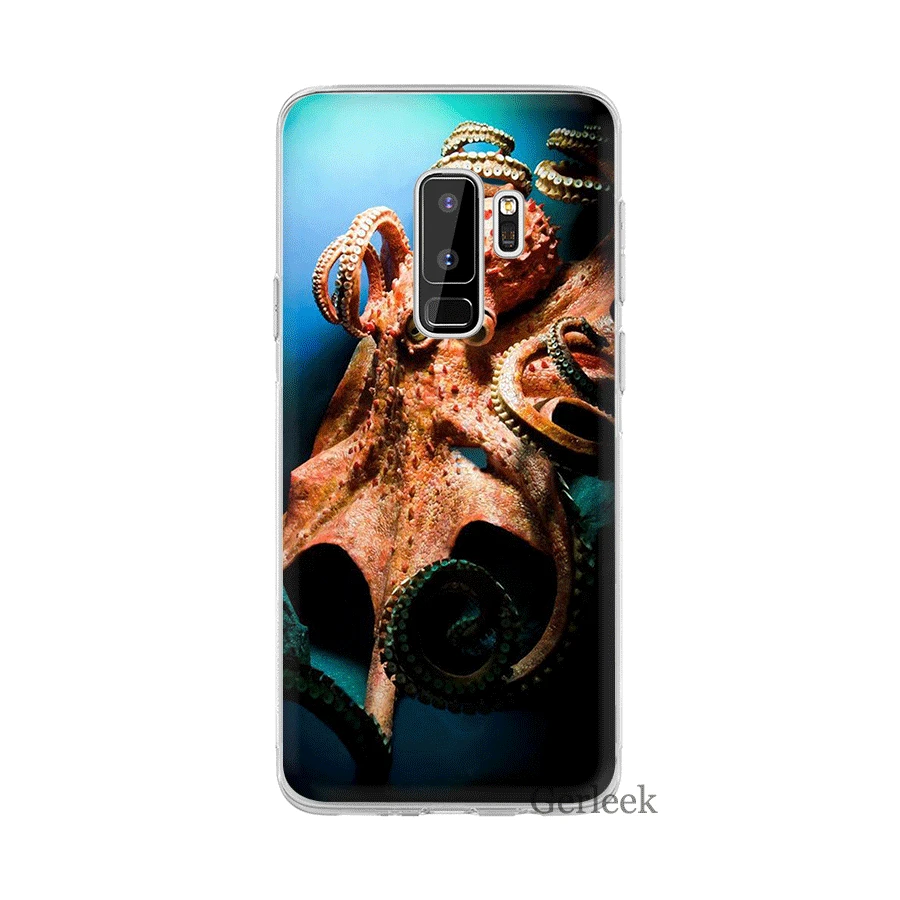 Чехол Desxz Blue Sea Octopus для Samsung Galaxy J1 J2 J3 J5 J7 J6 Prime Жесткий сумка|Чехлы-накладки| |