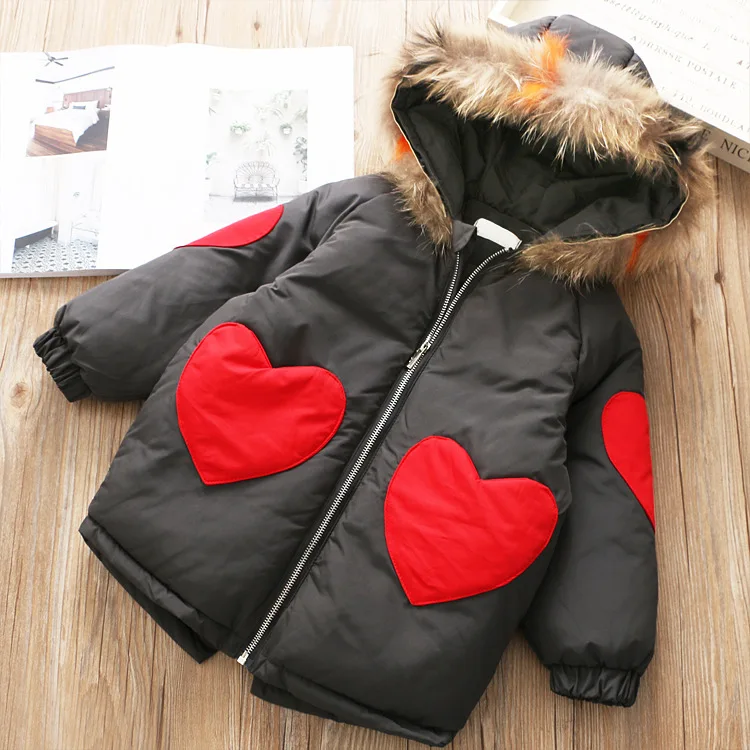 2018 зимнее пальто для девочек детская одежда куртка пуховое теплая верхняя куртки