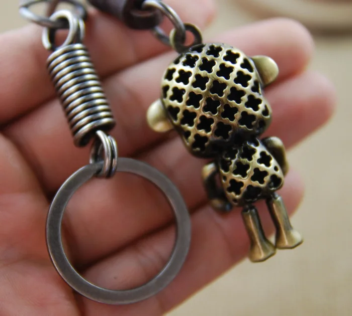 Брелок обезьяна ретро с подвеской на талии милый брелок для ключей женщин llaveros