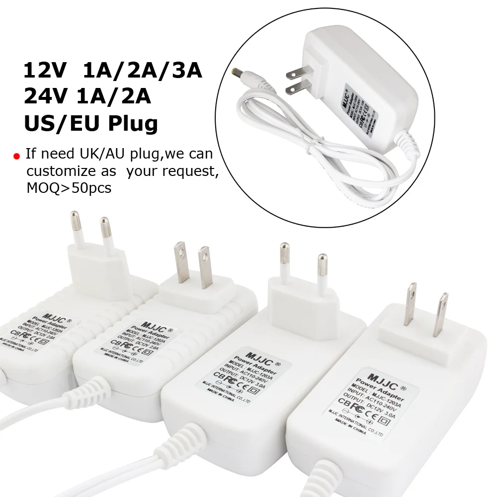 Импульсный источник питания 12 V 2A 3A 1A адаптер питания 24 вольт 110V 220V переменного тока до 12 вольт постоянного тока пластиковый светодиодный светильник
