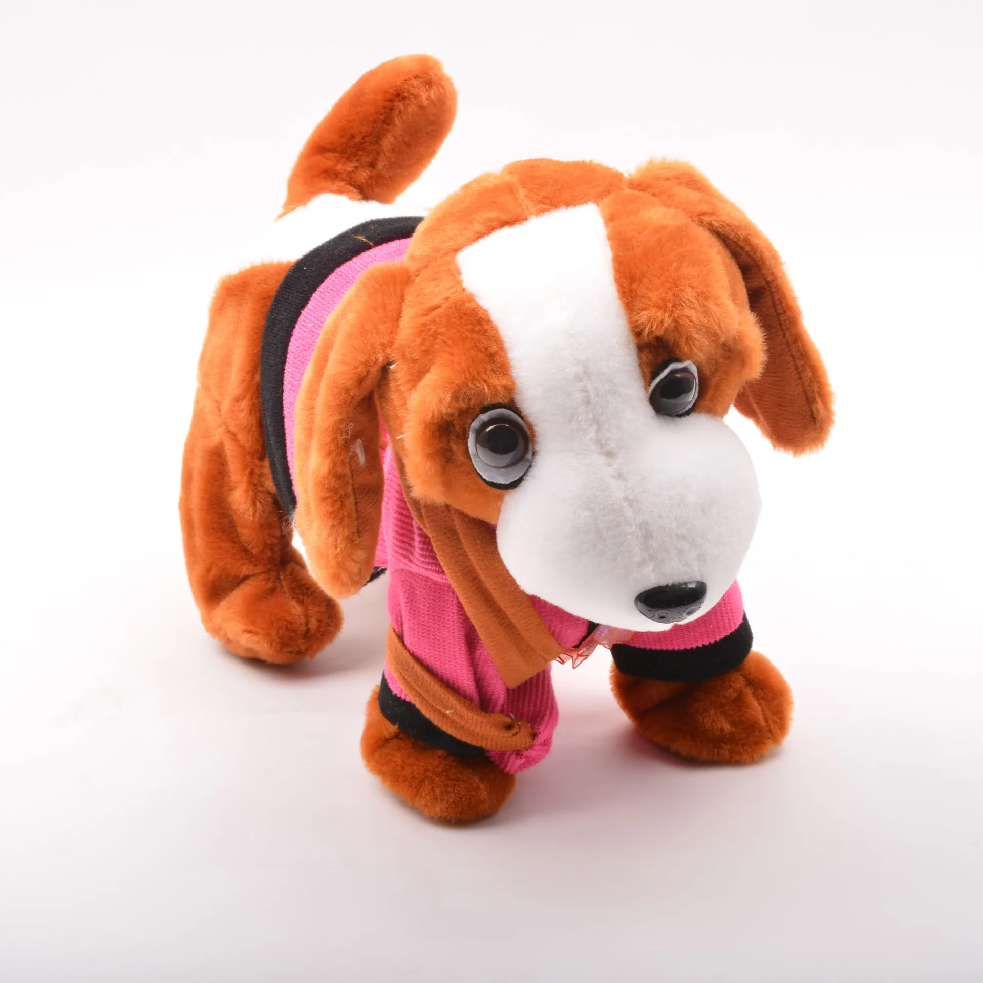 Электрический плюшевый поводок для прогулок детская музыкальная машина