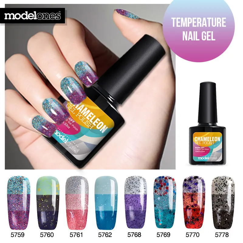 УФ Гель лак для ногтей Modelones цветной красный выдерживает температуру|long lasting nail|uv