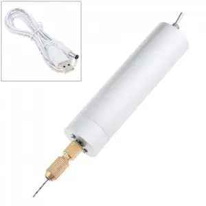 18 шт.лот миниатюрная портативная электрическая ручная дрель, вращающийся USB-инструмент с спиральной дрелью 0,8-1,2 мм и медным патроном 1,0-3,0 мм