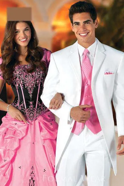 

Custom Made Best Selling Popular White Groom Mens Tuxedo Suits,Bespoke White Tuxedo,Tailored 3 Button Peak Lapel Mens Suits