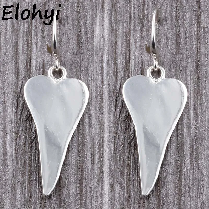Женские серьги сердечки ELOHYI из сплава простые геометрические ювелирные