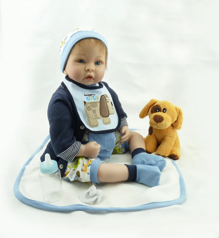 22 &quotВысокое качество куклы реборн игрушки ткани тела мягкие силиконовые