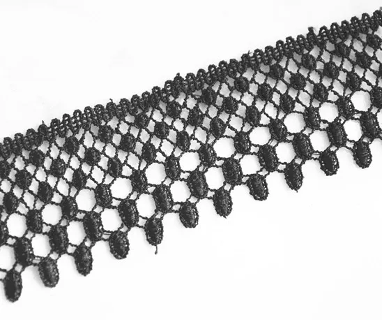 Вышитая аппликация в венецианском стиле пустотелая кружевная ткань водостойкая