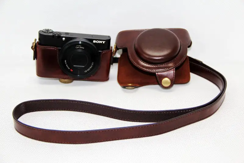 Чехол из искусственной кожи для камеры Sony RX100 II III IV Vi VII M2 M3 M4 M5 M6 M7|Сумки