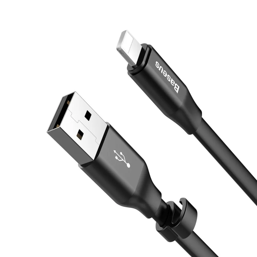 Кабель для передачи данных Baseus 2A 8 Pin кабель для быстрой зарядки 23 см портативный USB ЗУ для мобильного телефона Кабели для iPhone XS MAX
