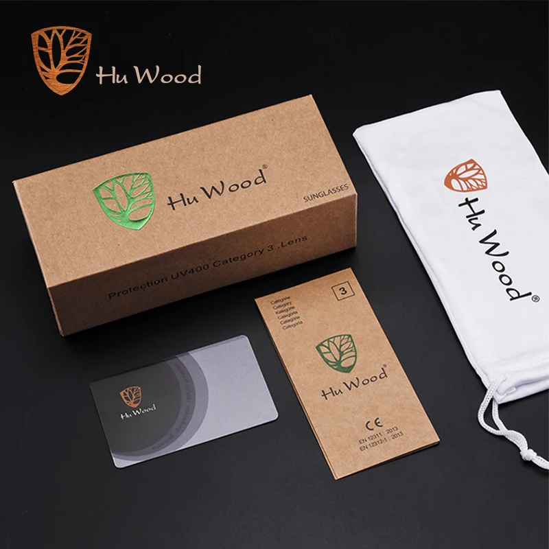 Hu Wood 2020 новые высококачественные Квадратные Солнцезащитные очки Мужские