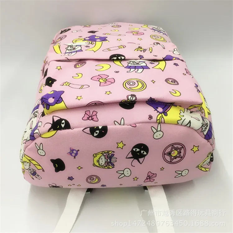 С мультипликационным рисунком Captor Sakura холщовый рюкзак Sailor Moon Harajuku Студенческая