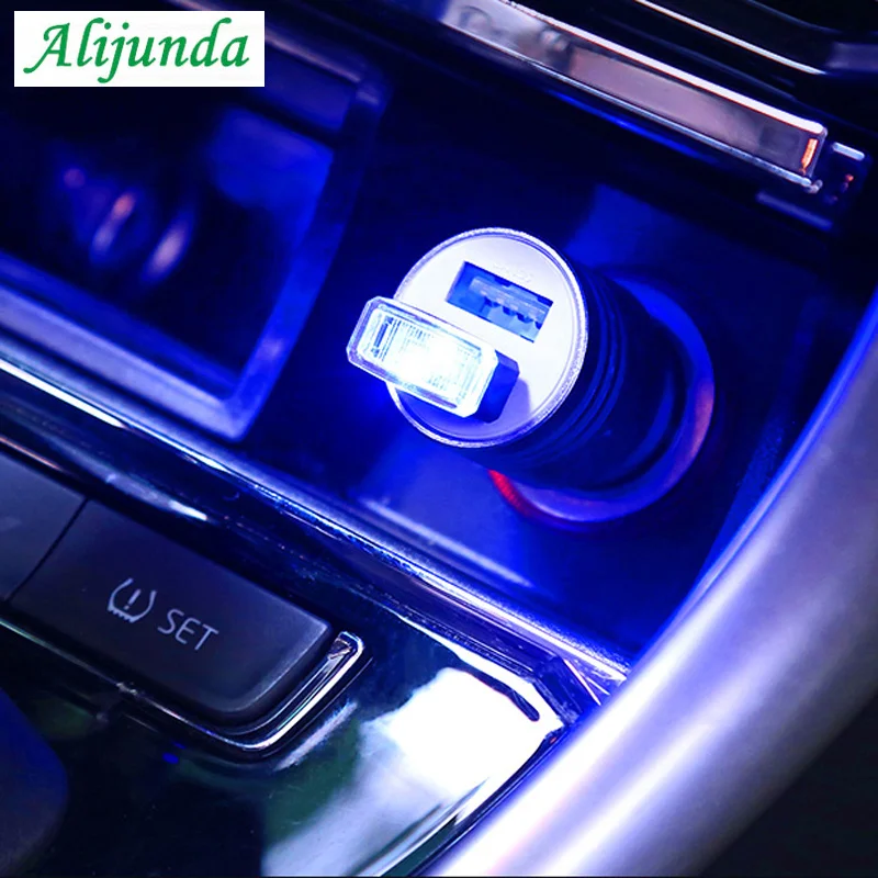 USB Ночной светильник светодиодный атмосферная лампа для салона автомобиля