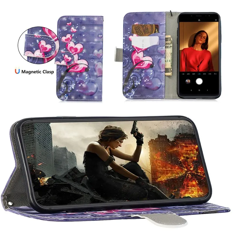 Hand Made For Xiaomi Redmi Note5 5 Plus Leather Case Note4 Note4x Note5A PU Flip Cover Card Slot MI A1 5A |