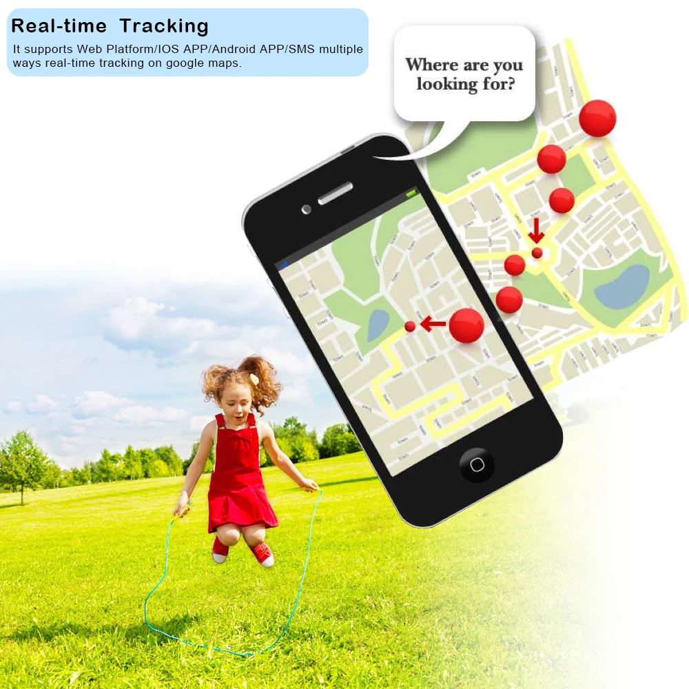 Умный мини GSM GPRS GPS трекер локатор SOS коммуникатор для детей пожилых людей