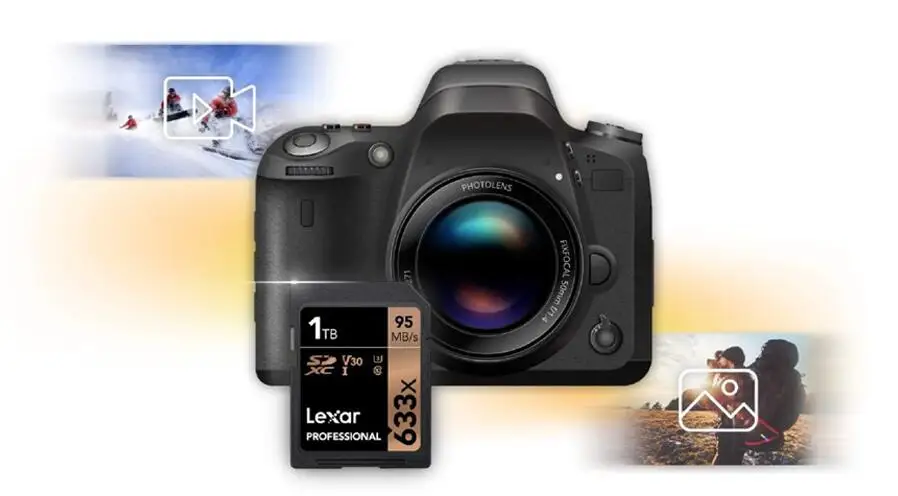Lexar бренд SDXC SDHC SD карта 95 м/с 633x32 Гб 64 Гб 128 ГБ 256 ГБ 512 ГБ 1 ТБ U1 U3 класс 10 карта памяти для 1080p 3D 4K видеокамера