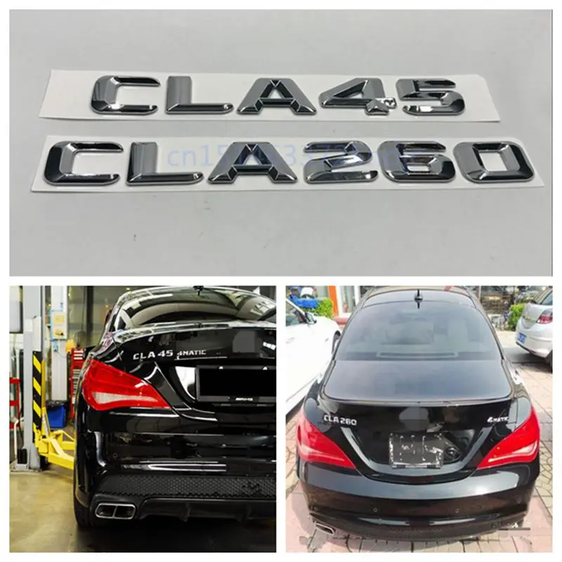 

Car-styling For Mercedes Benz AMG 4MATIC CLA45 CLA260 Trunk Rear Number Letters Badge Emblem Sticker