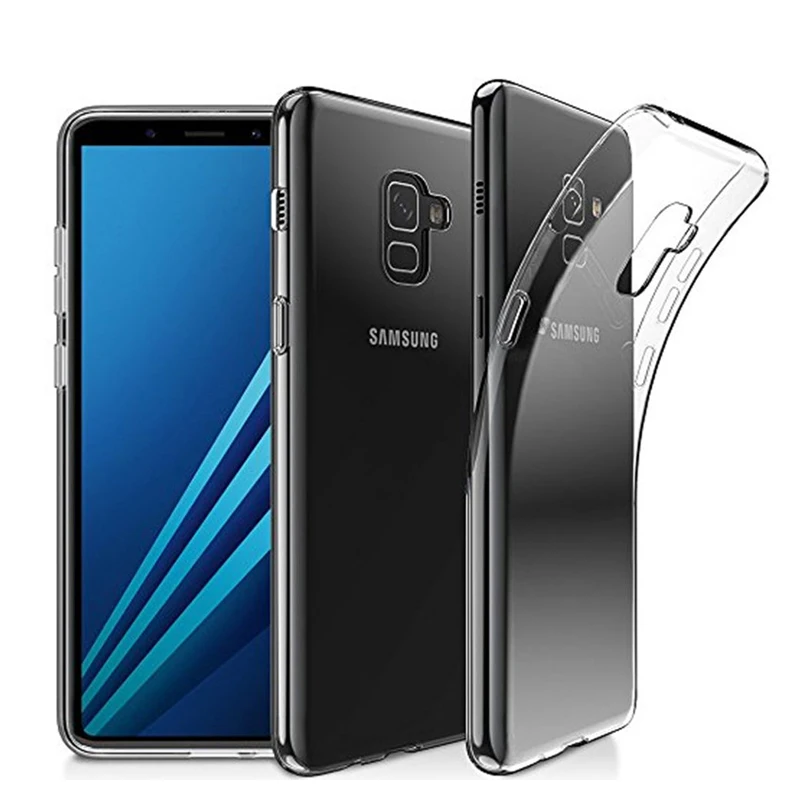 100 шт прозрачный мягкий силиконовый ТПУ гелевый Чехол для Samsung J7 Duo J4 J6 J8 2018 Note 9