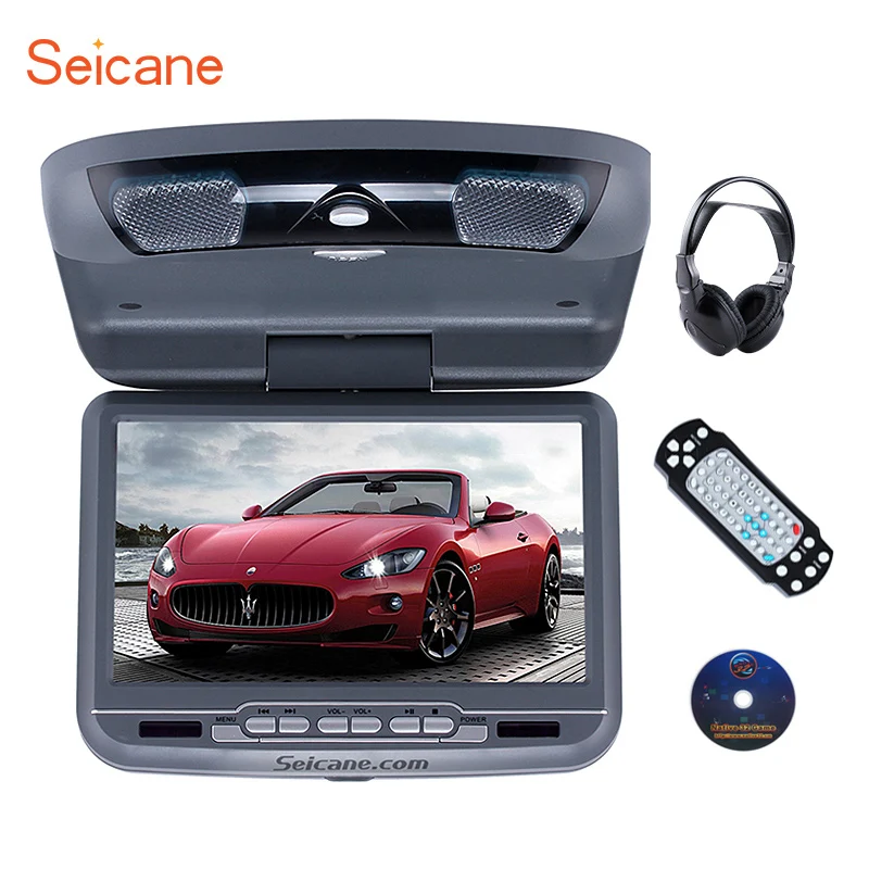 Seicane Популярные потолочный 9 дюймовый dvd плеер с FM радио USB SD Поддержка новейший 32