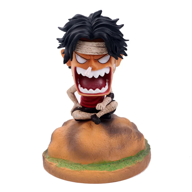 Новый аниме One Piece Эйс детство сидя персонаж бандаж Ace сердитое выражение ручной