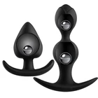 Анальная пробка с шариками, вращающиеся анальные шарики, анальная секс-игрушка, мастурбатор для мужчин и женщин, стимулятор простаты без вибратора, анальная секс-игрушкапробка