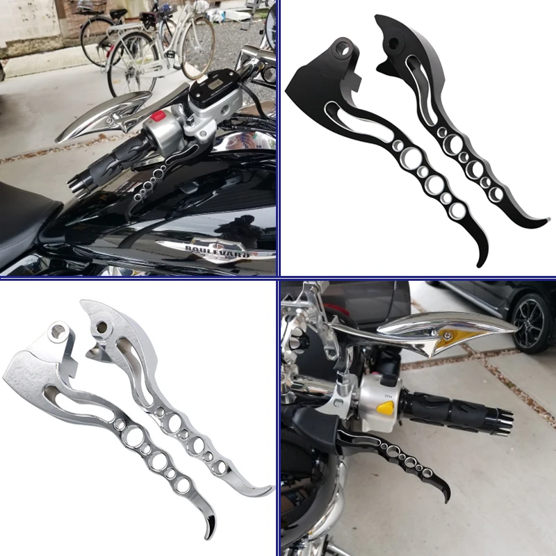 NUOXINTR мотоциклетные тормозные рычаги сцепления черный хром новый для Suzuki Boulevard M109R
