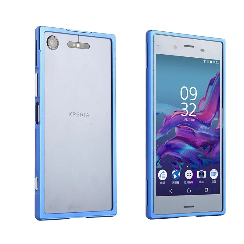 Металлический чехол для sony Xperia XZ1, бампер, противоударный, алюминиевая рамка, 2 в 1, ультра тонкий чехол для sony XZ1, чехол