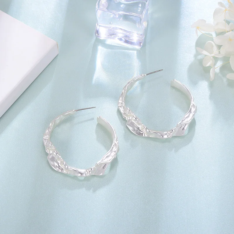 Женские серьги из сплава серебряного цвета|Серьги-кольца| |