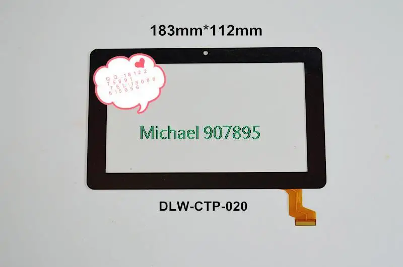 

New 7inch tablet capacitive touch screen handwriting screen outside screen number is DLW-CTP-020 noting size and color