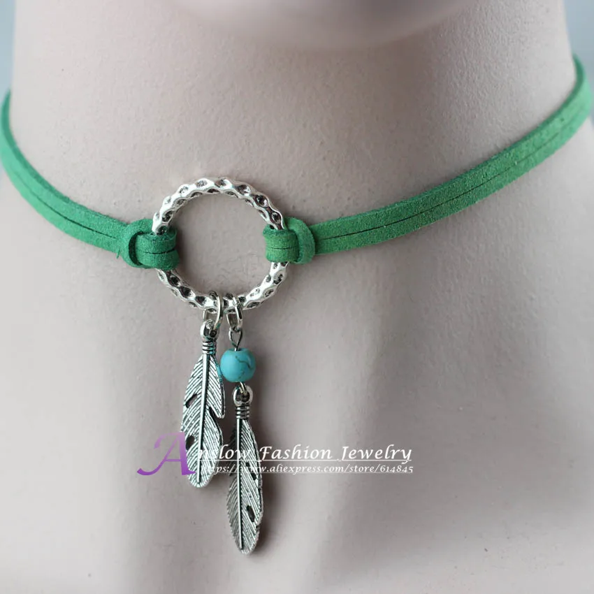 Anslow 2017 Новый стильный дизайн оптовая продажа перо из искусственной замши двойной