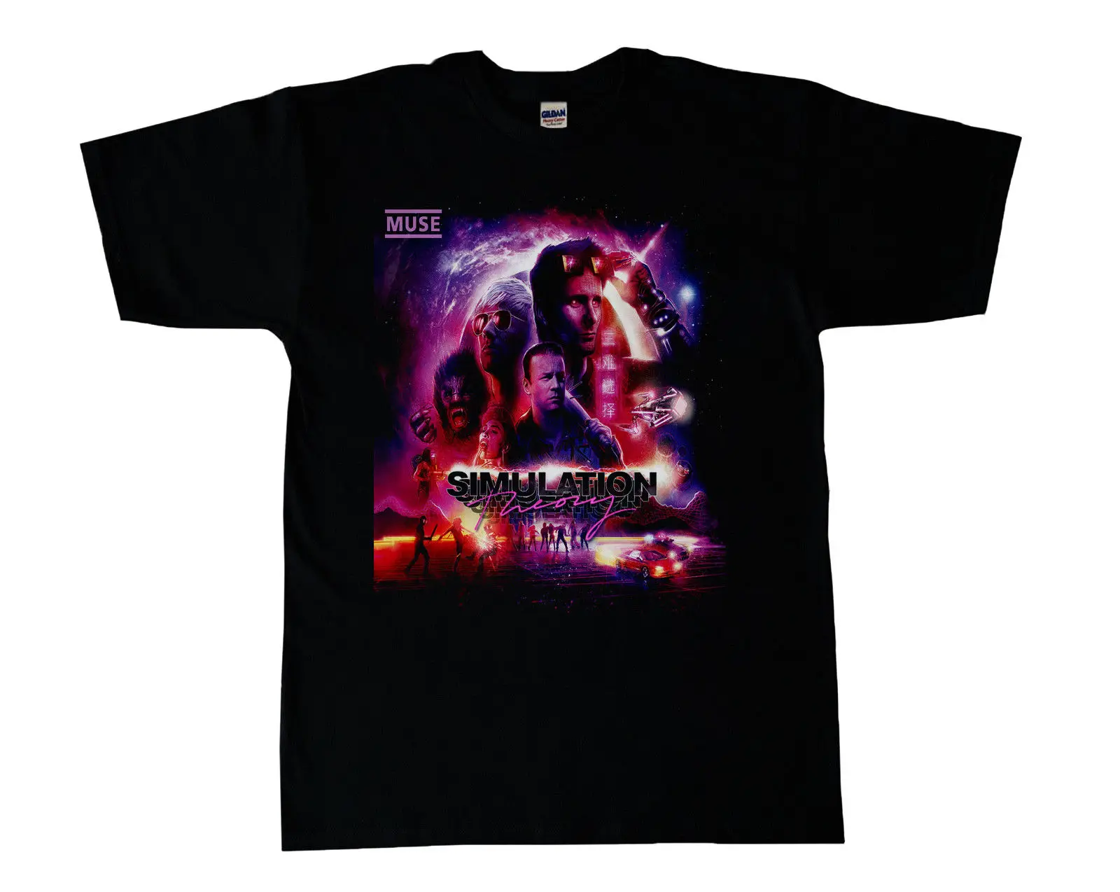 MUSE 'Simulation Theory' Tour 2019 футболка S 3XL с короткими рукавами хлопковая модная