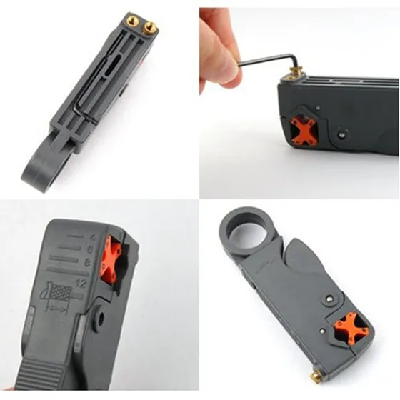 Коаксиальный кабель со свинцовым поворотным резаком RG58 RG6 gray|Ножи| |