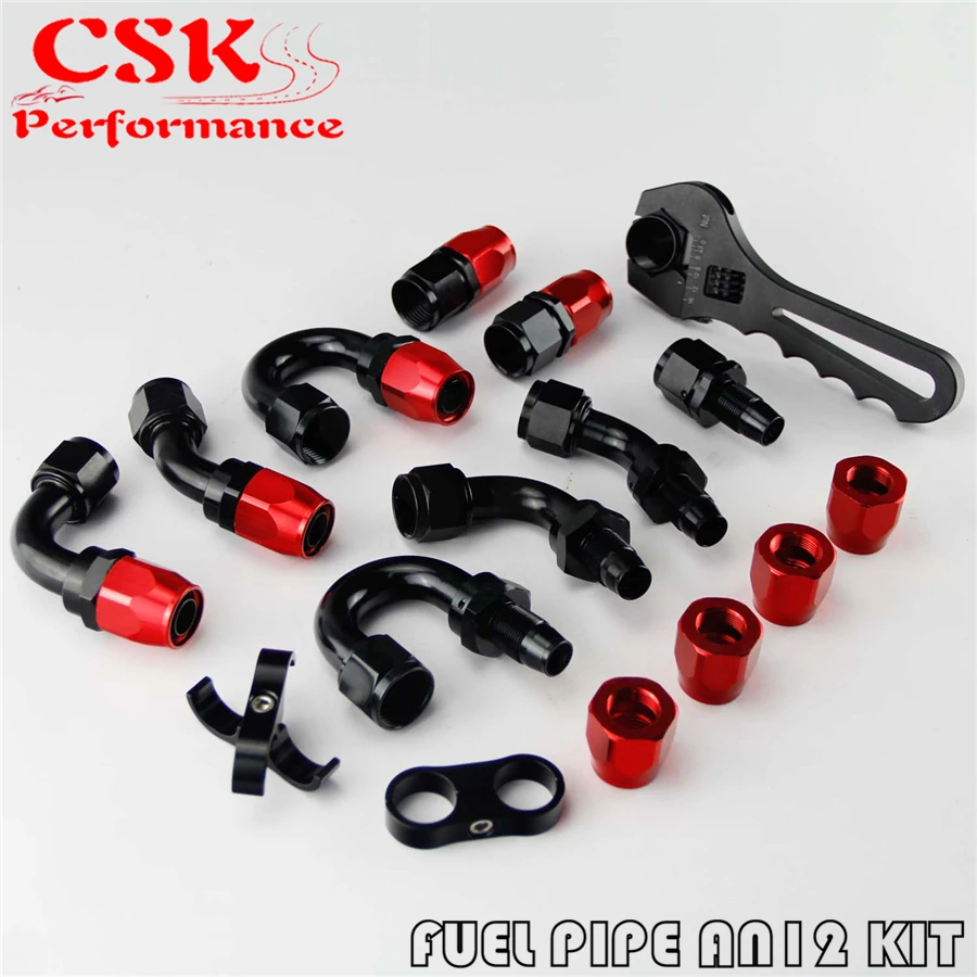 AN12 нейлоновый стальной Плетеный для масла топливной линии фитинг шланга гаечный