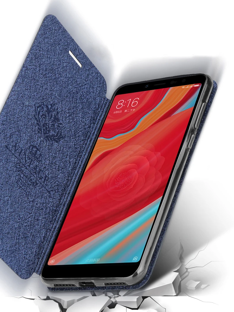 Флип-чехол MOFi для xio mi Red mi S2, ТПУ чехол для mi S2 из искусственной кожи для xio mi, силиконовый чехол-книжка Conque, чехол-книжка