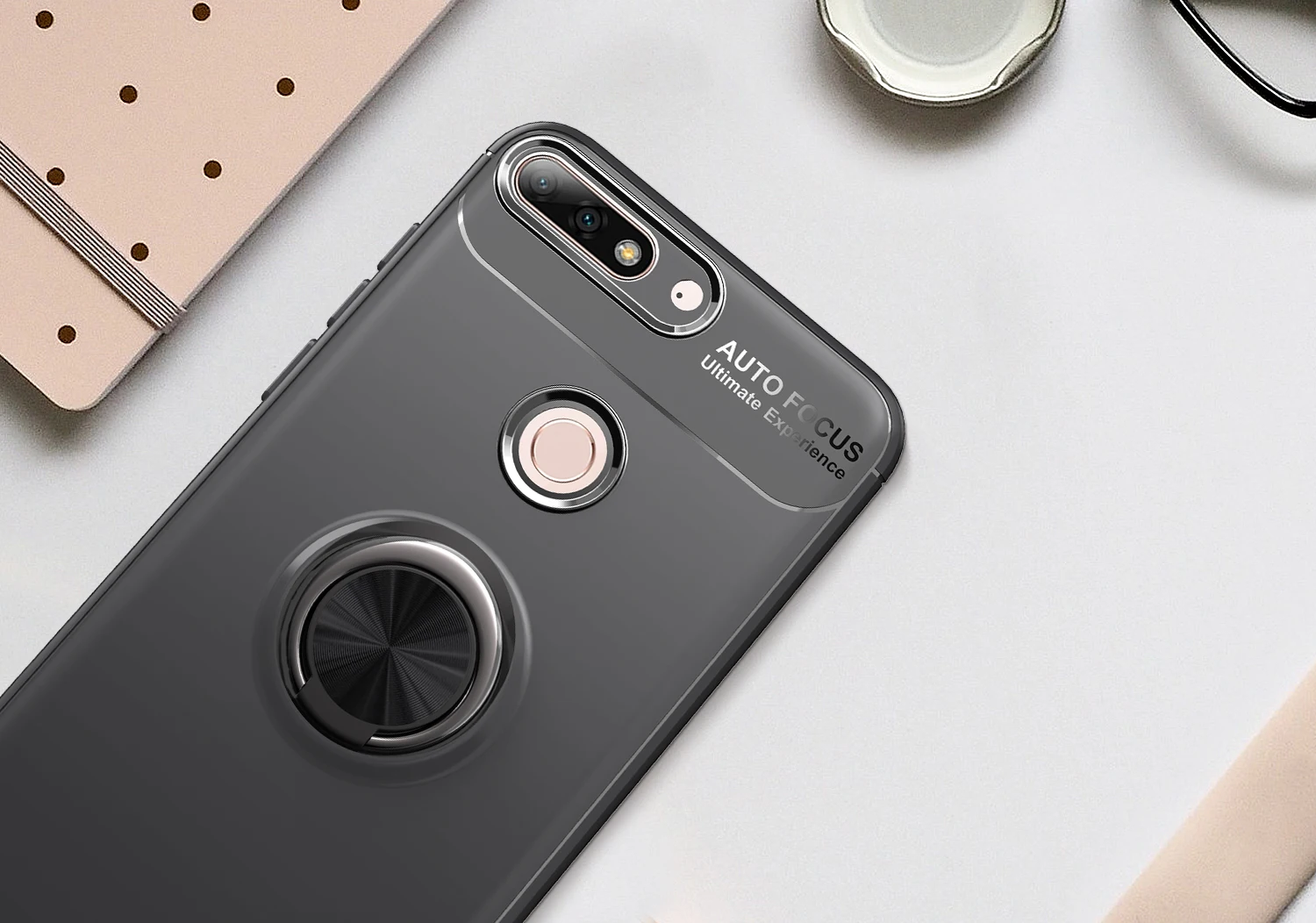 Новый матовый Мягкий силиконовый чехол-держатель для huawei Y9 2019 honor 8C 7C Y7 7A Y6 Y5 2018