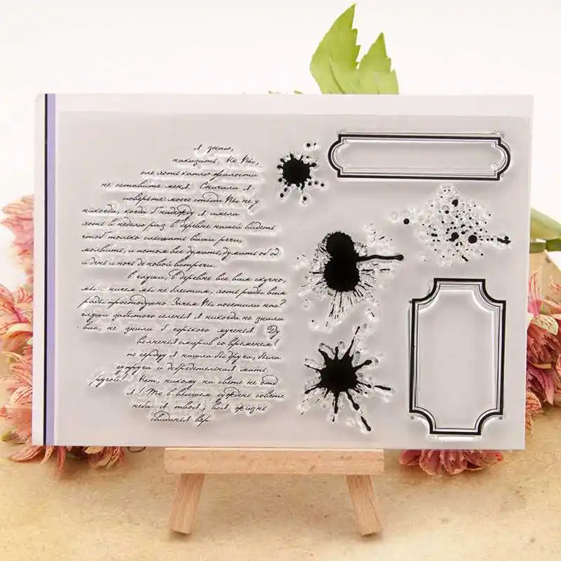 Слова фон прозрачный силиконовый штамп/печать для DIY Скрапбукинг/фотоальбом