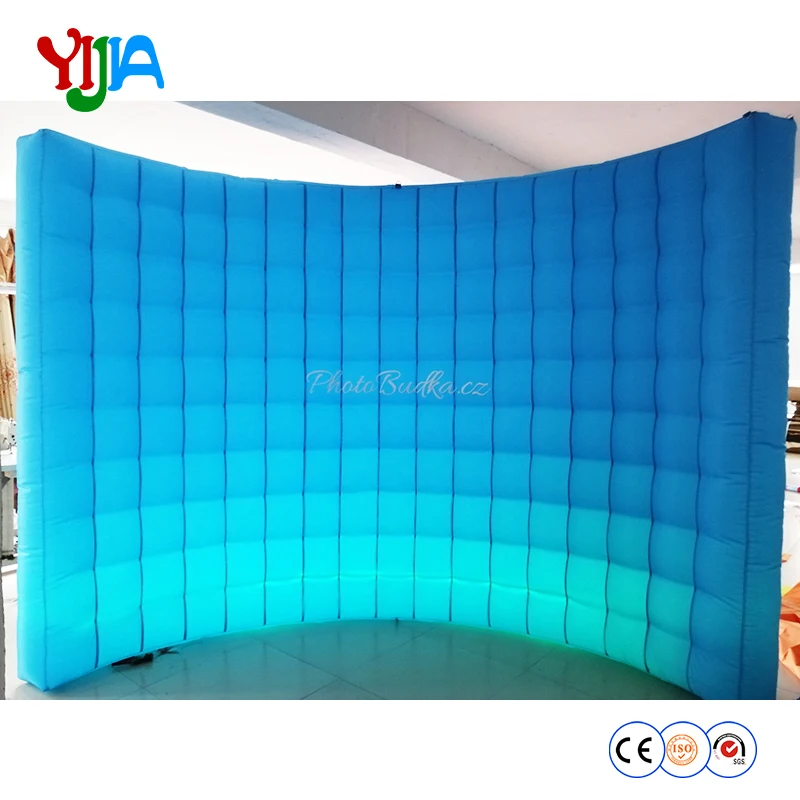 Фиолетовый/розовый/синий без светодиодных огней надувной настенный Фотофон для