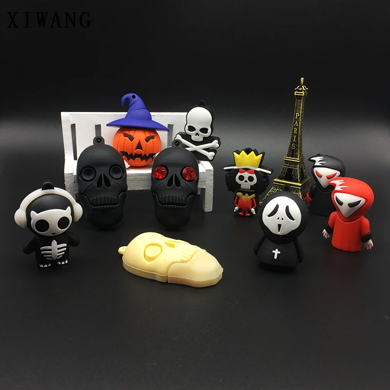 Usb флеш-накопитель с героями мультфильмов, usb 128GB Death is coming, силиконовый флеш-накопитель, 4 gb, 8 GB, 16 gb, 32 GB, с Рождеством/Хэллоуином/подарком