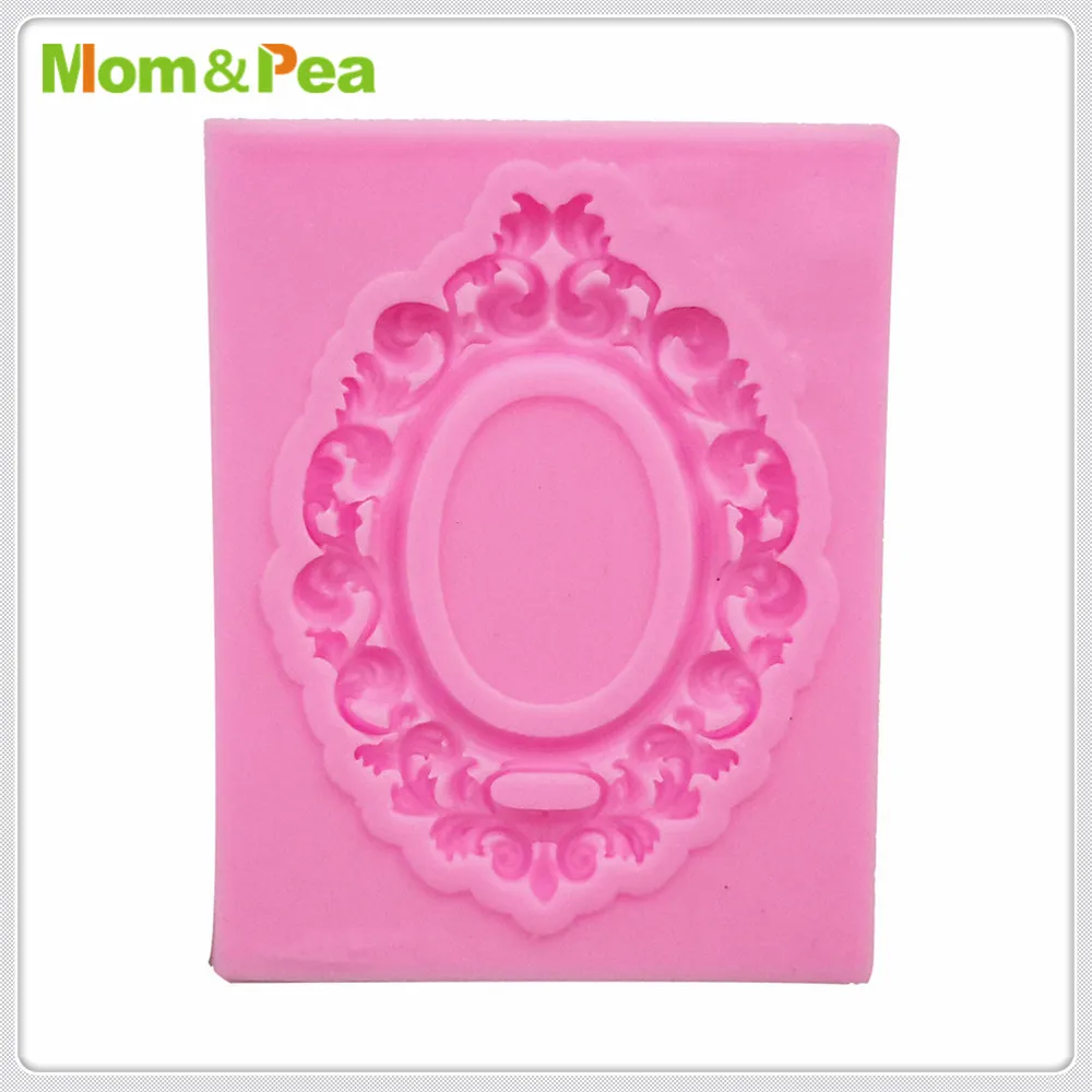 Силиконовая форма в форме рамы Mom & Pea MPA1869 украшение для торта 3D помадки пищевого