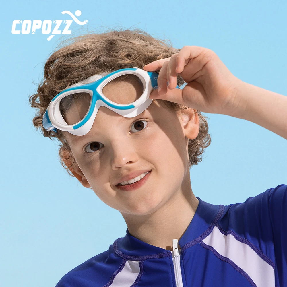 Детские очки для плавания COPOZZ незапотевающие водонепроницаемые детей и