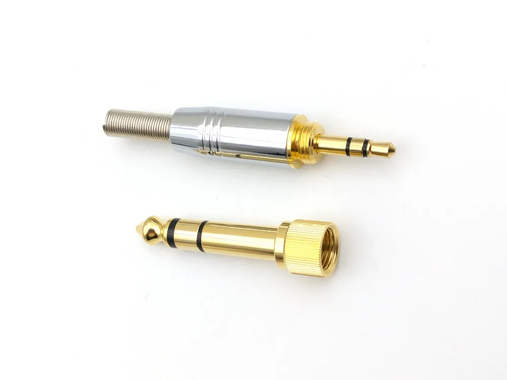 

1set 1pcs 6.35 mm (1/4 in) Jack Male Plug to 3.5mm Jack +1pcs 3.5 Male Stereo connector