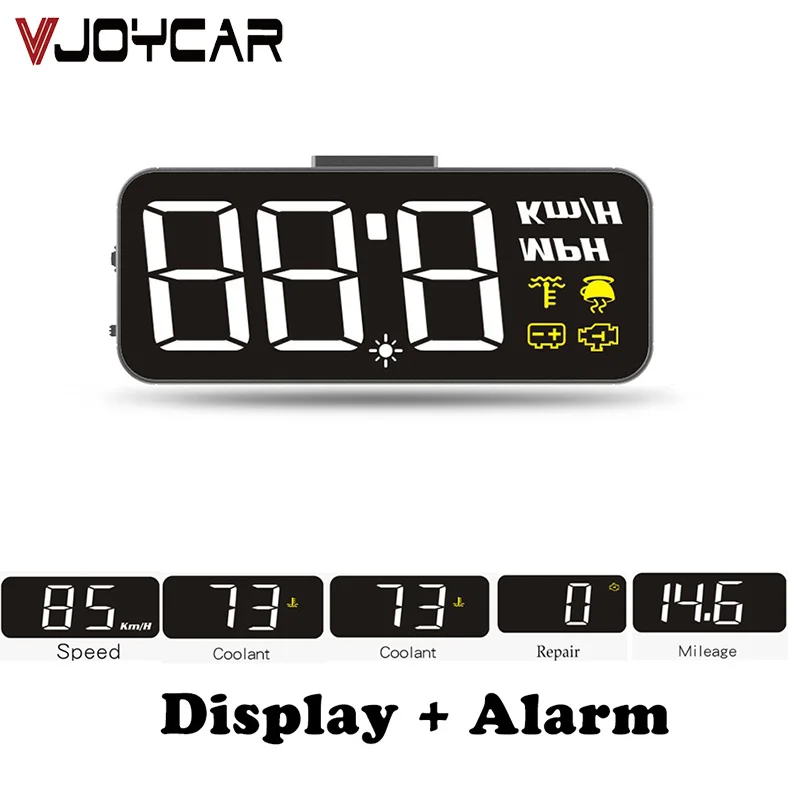 VJOYCAR H90 Универсальная автомобильная HUD Head up Дисплей OBD II EOBD Авто Цифровой