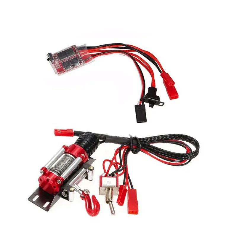 Металлическая сталь Автоматическая ИМИТИРОВАННАЯ лебедка w/30A Esc для 1/10 Traxxas HSP Redcat
