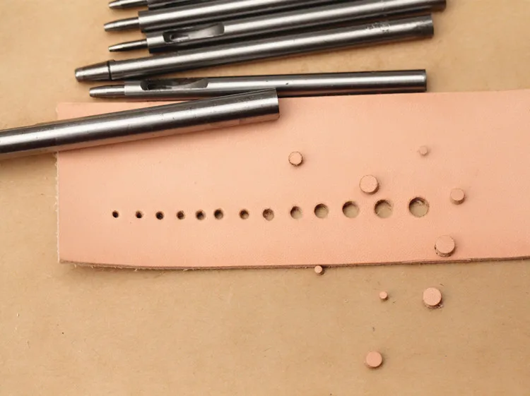 13 шт. кожаные дыропробивные инструменты для изготовления кожаных Дырокол ручной