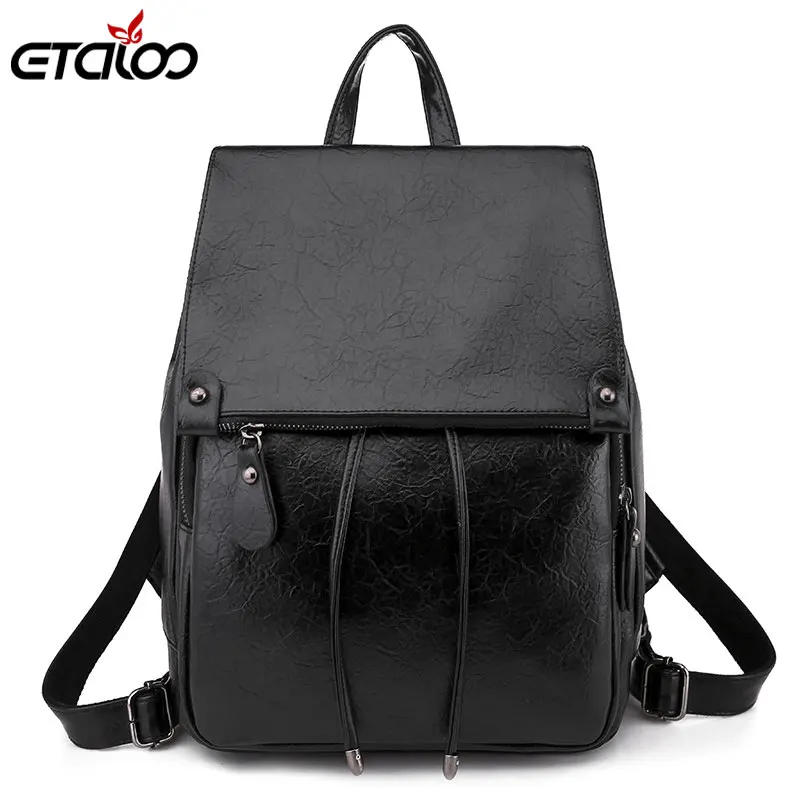 Модный женский рюкзак из высококачественной искусственной кожи школьные ранцы