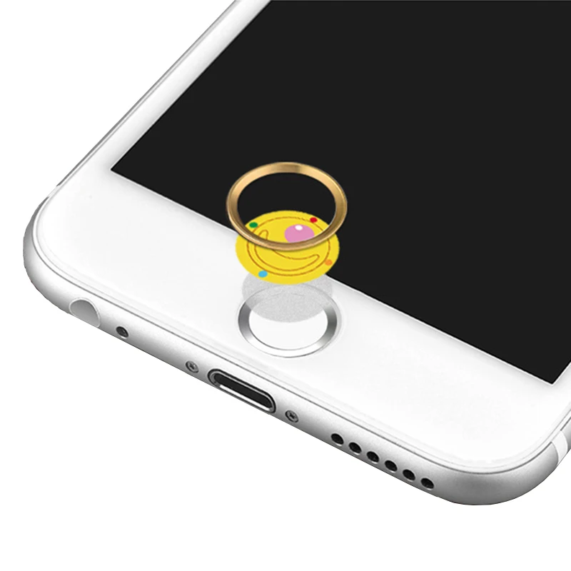 Милый медведь кошка мультфильм телефон Touch ID кнопка домой наклейка печать значок ключ чехлы пленка для IPhone 6 6s 7 plus 5 5S Se ipad mini 3