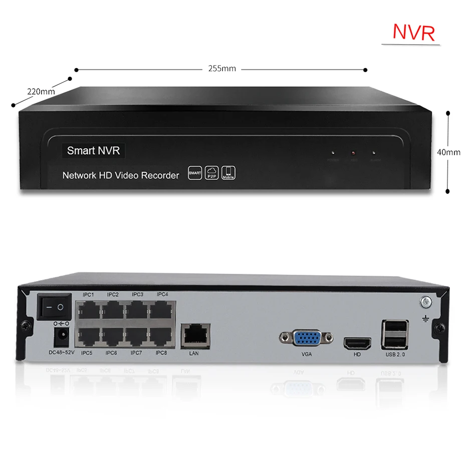 ZSVEDIO H.265/H.264 8CH POE NVR подключи и играй 5mp 1080p 16CH NVR сетевой P2P рекордер Видео Безопасность удаленный вид наблюдения